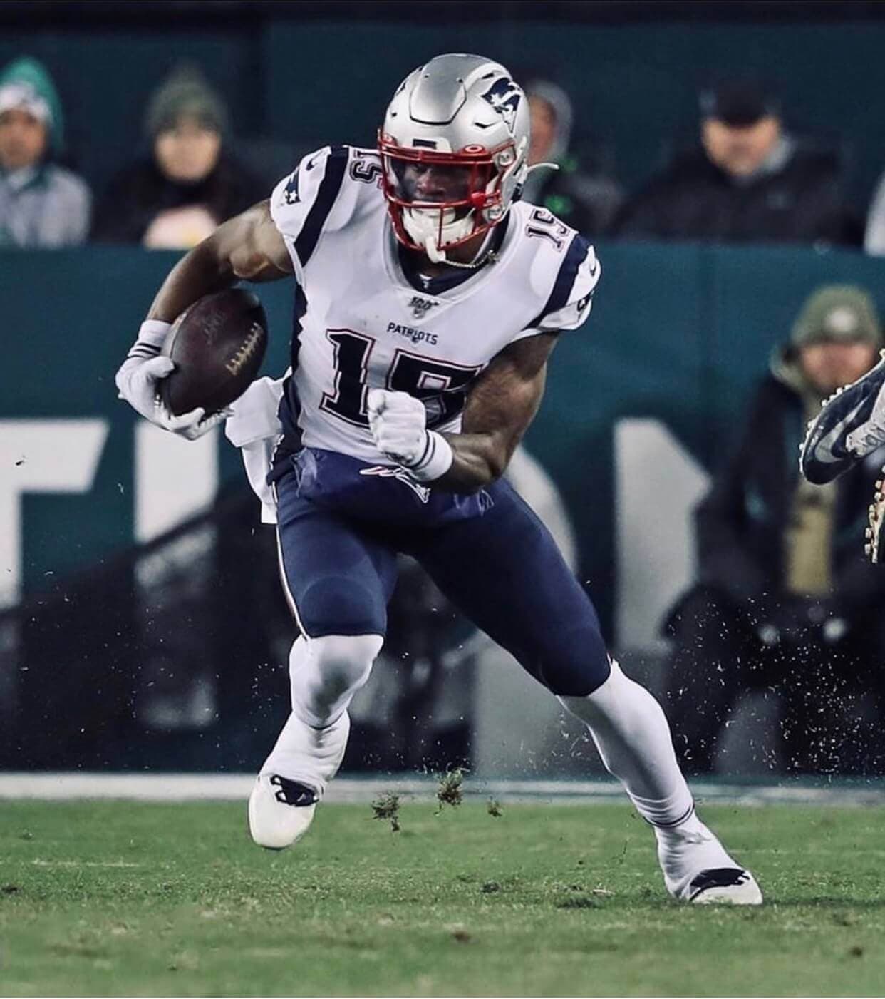 Nkeal Harry #15 is part of the team New England Patriots