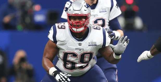 Shaq Mason #69 is part of the team New England Patriots