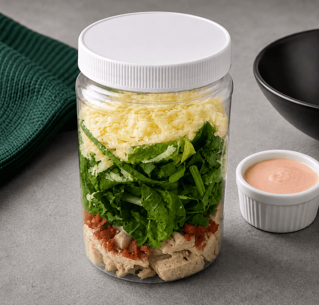 Chopped Pizza Caesar Salad