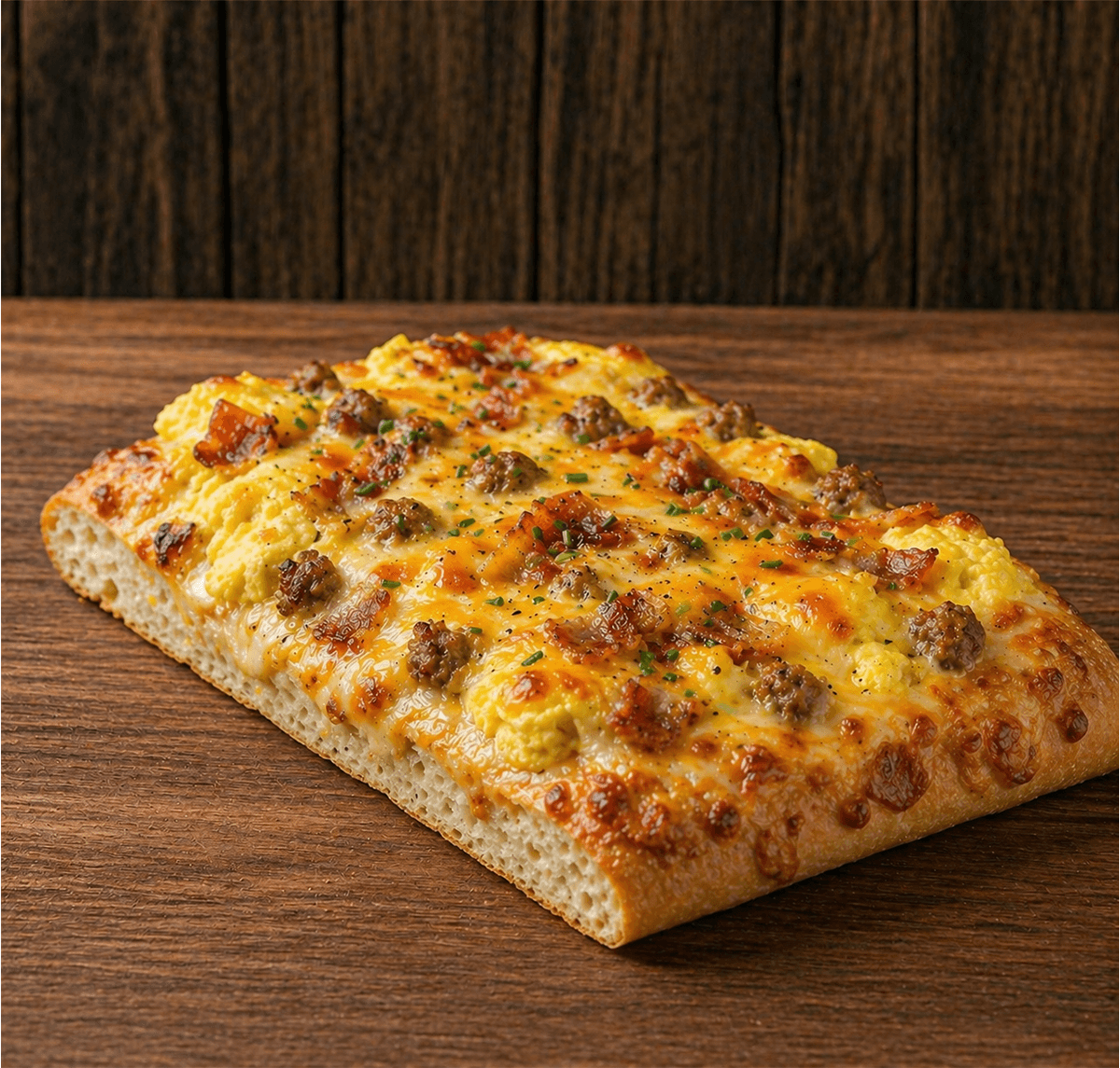 Sausage and Egg Breakfast Flatbread