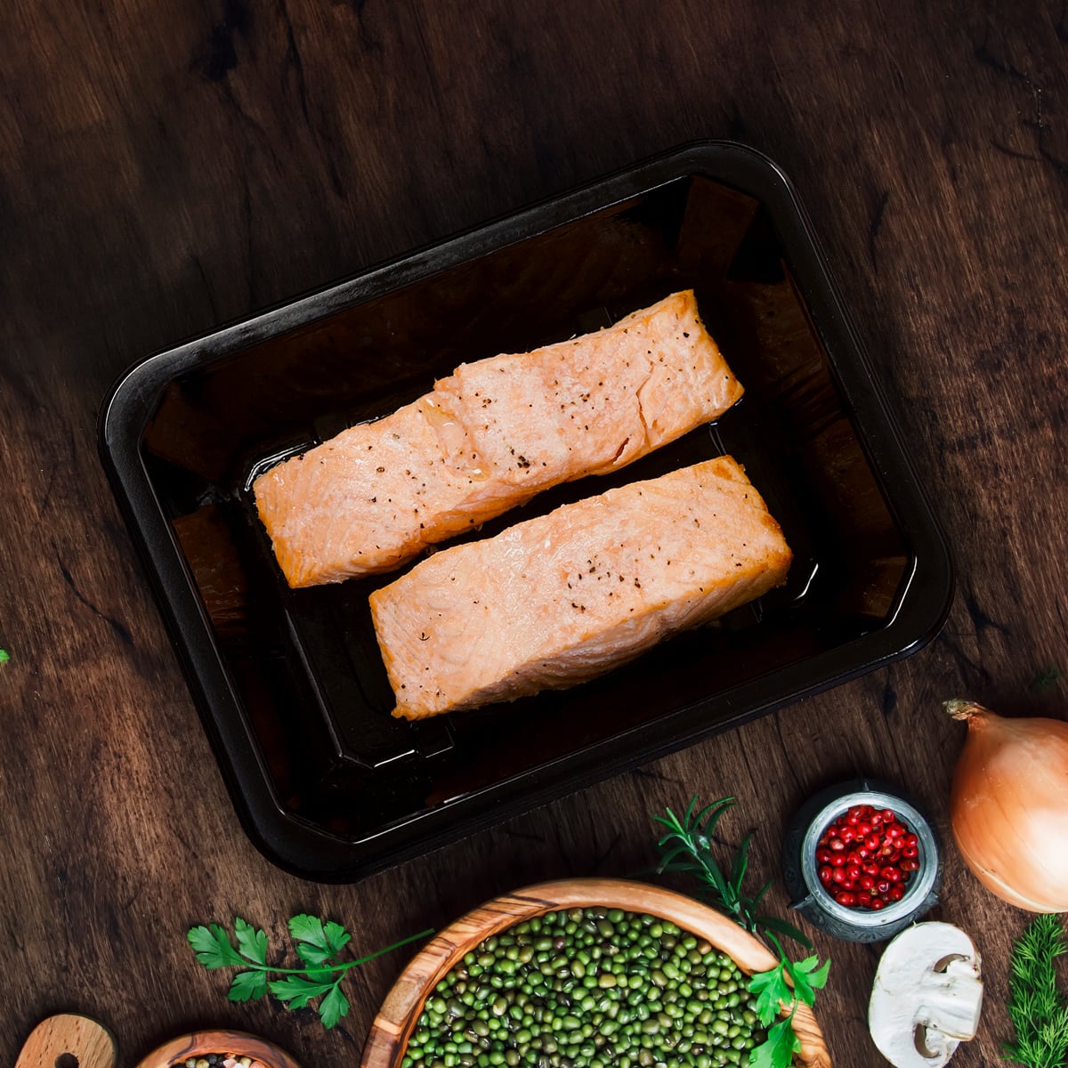 Two Atlantic Salmon Filets