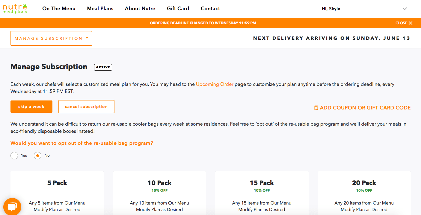 How to opt out of reusable bag process