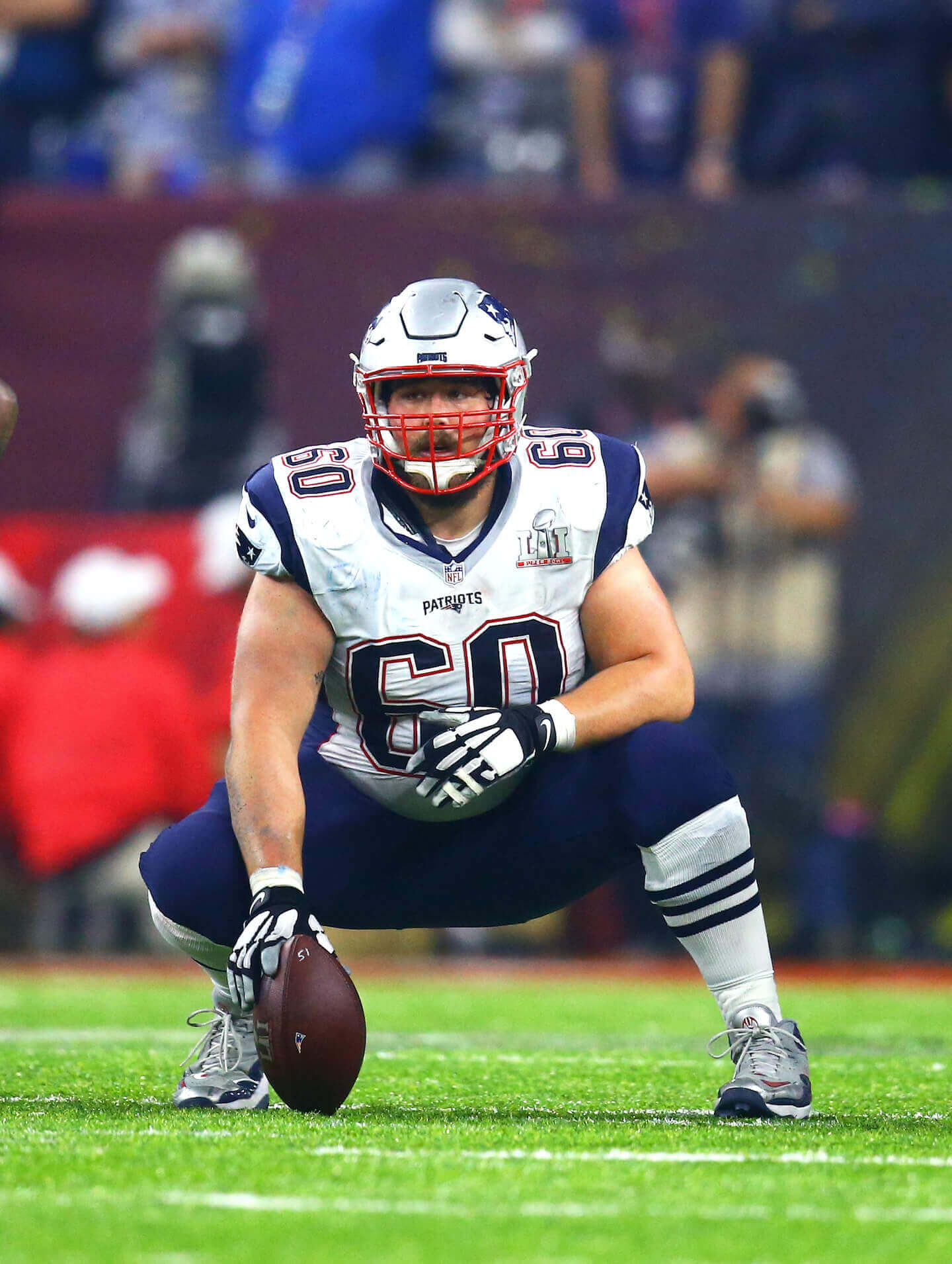 David Andrews #60 is part of the team New England Patriots